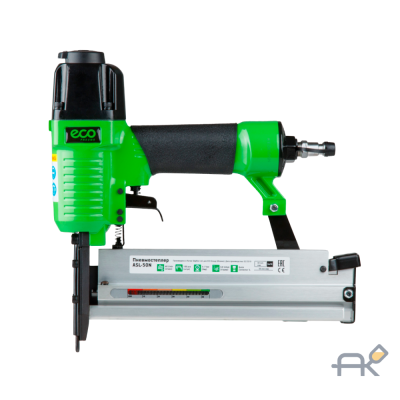 Пневмостеплер ECO ASL-50N (гвоздискобы 18GA 4-7 бар 0.8 лудар гвоздь 50 мм макс скоба 40 мм макс магазин 100 шт)